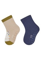 ABS Socken Doppelpack Sterntaler GrößE 22 Beige Rutschfest Hippo Motiv