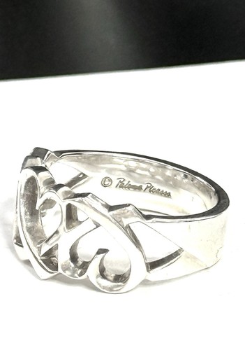Authentic Tiffany & Co Paloma Picasso Triple Loving Heart Ring size K 1/2 - Picture 4 of 7