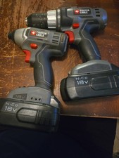 Porter Cable PCL180ID/PCL180D w/ Batteries Un...