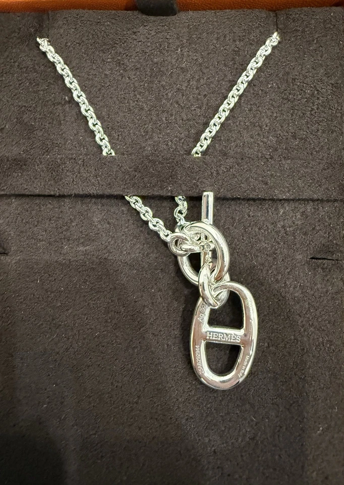 COLLAR COLGANTE HERMÈS CHAINE D'ANCRE — NUEVO EN CAJA Foto 4 de 4