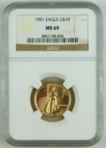 1991 American Gold Eagle 1/4 oz — photo from the most recent tracked eBay sale