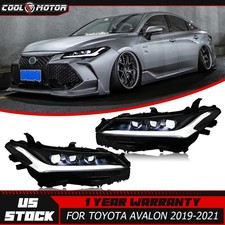Pair LED Headlights For Toyota Avalon 2019-2022 Sequential Start Animation DRL