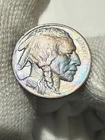 1915 P 5c Buffalo Nickel Lustrous AU+ Philadelphia Mint Early Date Coin Toned