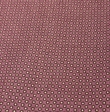 Polka Dot Burgundy Cotton Fabric 9"x38" Sewing Craft Material Quilting Supplies