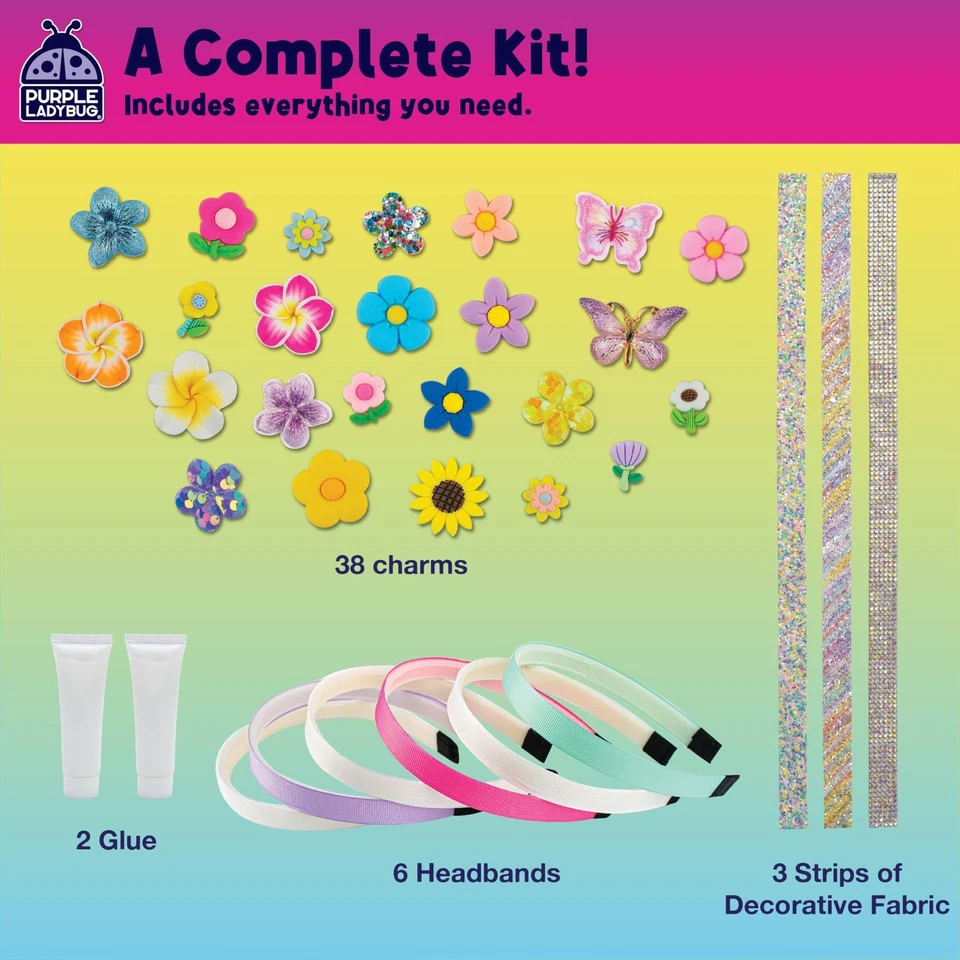 Diademas hágalo usted mismo para niñas - Kit para hacer diademas, conjunto de actividades artesanales decorativas,... Foto 3 de 4