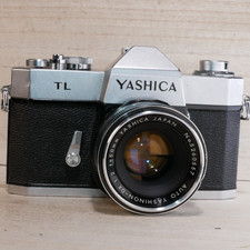 Yashica TL 35mm SLR Film Camera W 50 mm lens kit SHUTTER FIRES