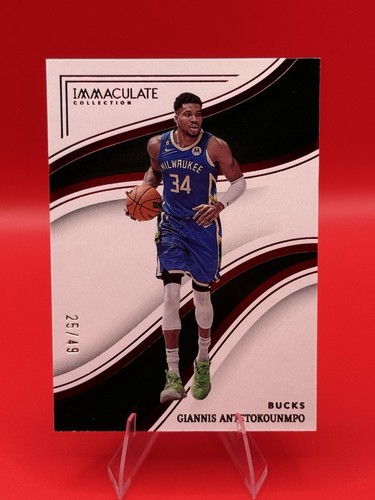 Panini 2022-23 Immaculate Collection Giannis Antetokounmpo #11 Red 25/49