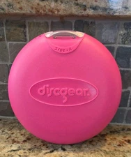 DiscGear DISCUS 2 Sided 22 Disc Storage Case CD DVD Holder Hard Clam Shell Pink
