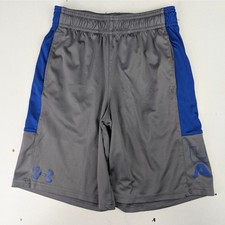 Under Armour Youth Small Athletic Shorts - Gray/Blue