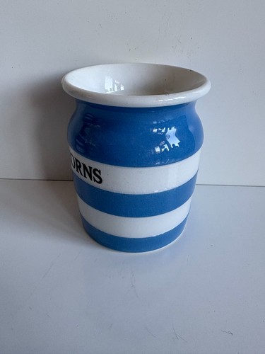 T.G.Green Cornishware 3.5" / 9cm Spice Jar - PEPPER-CORNS - Picture 2 of 9