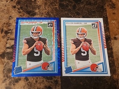 2025 Panini Donruss Optic Dillon Gabriel Rated Rookie Blue Hyper Prizm #263 PLUS