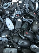 MIXED LOT OF 20 Used - HP Dell Lenovo Logitech Microsoft Wired USB Mouse