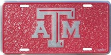 Texas A M Aggies NCAA Mosaic License Plate