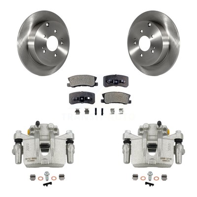 Rear Disc Brake Caliper Rotors And Semi-Metallic Pad Kit For Mitsubishi Endeavor