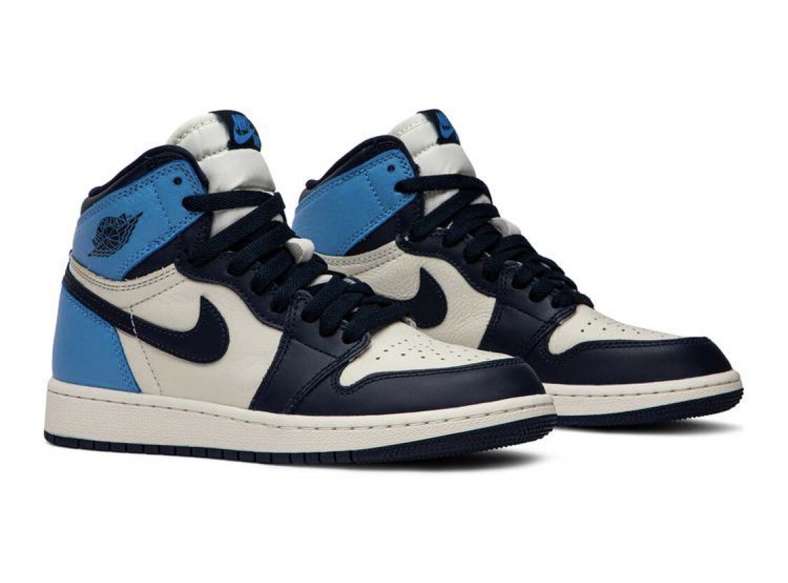 Nike Air Jordan 1 Retro High‎ (GS) Obsidian UNC 575441-140 Size 4Y / 5.5W NEW Nike Air Jordan 1 Retro High (GS) Obsidian UNC 575441  main image 3