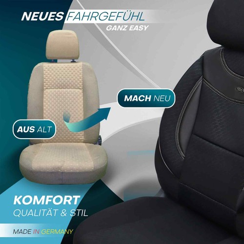 Fundas de asiento de coche Prime adecuadas para Hyundai Kona desde 2017 (negro) | NUEVO - Imagen 6 de 12
