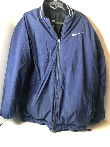 nike rare 90s reversible spell out puffer jacket