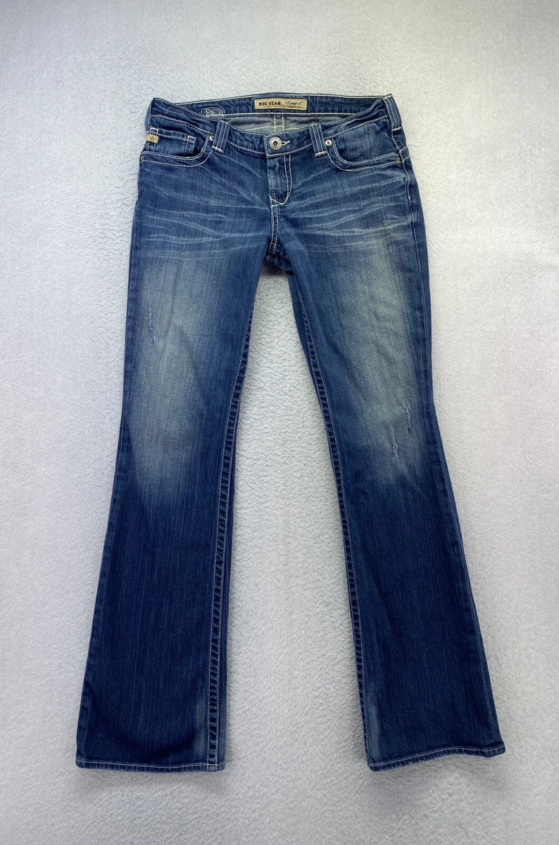 Big Star Womens Size 28 Long Medium Wash Low Rise Casey K Bootcut Jeans