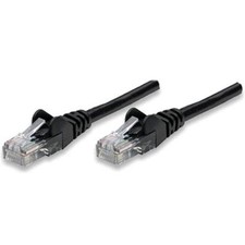Intellinet Cavo di rete Patch in Rame Cat. 5e Nero UTP 15 mt