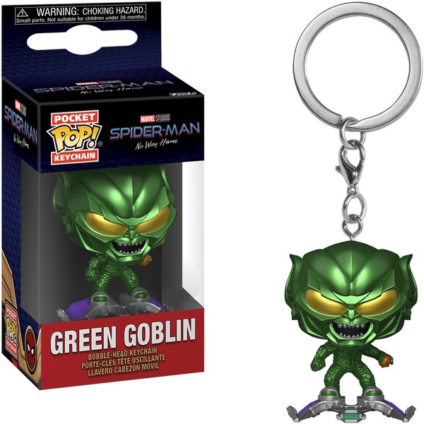 Marvel Studios Spider-Man No Way Home - Green Goblin - SchlüSselanhäNger Funko P-image