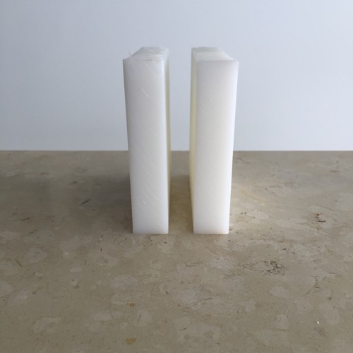 HDPE (High Density Polyethylene) Plastic Sheet 1" x 6" x 12" Natural - Picture 3 of 3
