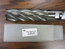 Roughing End Mill 2x2x6x9-3/4 6Flutes,Super HSS M2Al, 1002Y-755-New