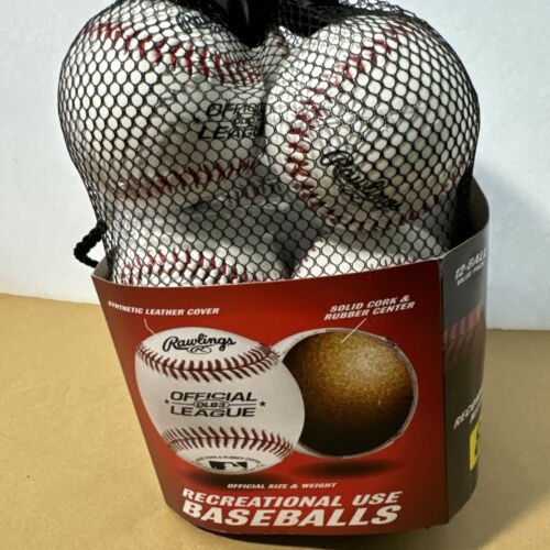 Rawlings OLB3BAG12 Liga Oficial Uso Recreativo Pelotas - Paquete de 12 - Imagen 2 de 4