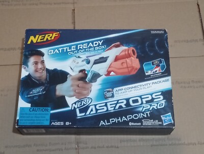Nerf Laser Ops Pro AlphaPoint Blaster Bluetooth Lazer Tag  Mobile Battle Ready 