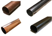 TUBO PER GRONDAIA PLUVIALE DISCENDENTE, VARIE MISURE E MATERIALI