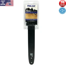 16 Inch Semi-Chisel Chainsaw Chain Bar Combo Low Vibration 56 Drive Links New