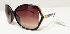 NWT TAHARI TH 127 Brown Gold Authentic Sunglasses Women Gift idea /344/ New