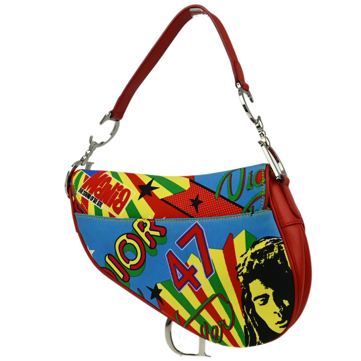 Christian Dior Multicolor Dior Mania Saddle Handbag 01RU