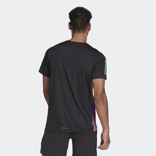ADIDAS Mens OWN THE RUN COLORBLOCK Performance Tee/Top - Picture 3 of 8