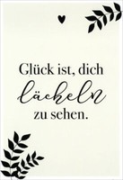 "Euroformat-Postkarte Lieblingsmensch \"GlüCk Ist, Dich LäCheln Zu Sehen.\""