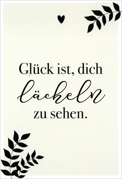 "Euroformat-Postkarte Lieblingsmensch \"GlüCk Ist, Dich LäCheln Zu Sehen.\""-image
