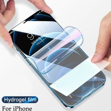 Screen Protector For iPhone 14 Pro 13 12 11 Pro 7 8 SE Full Cover Hydrogel Film