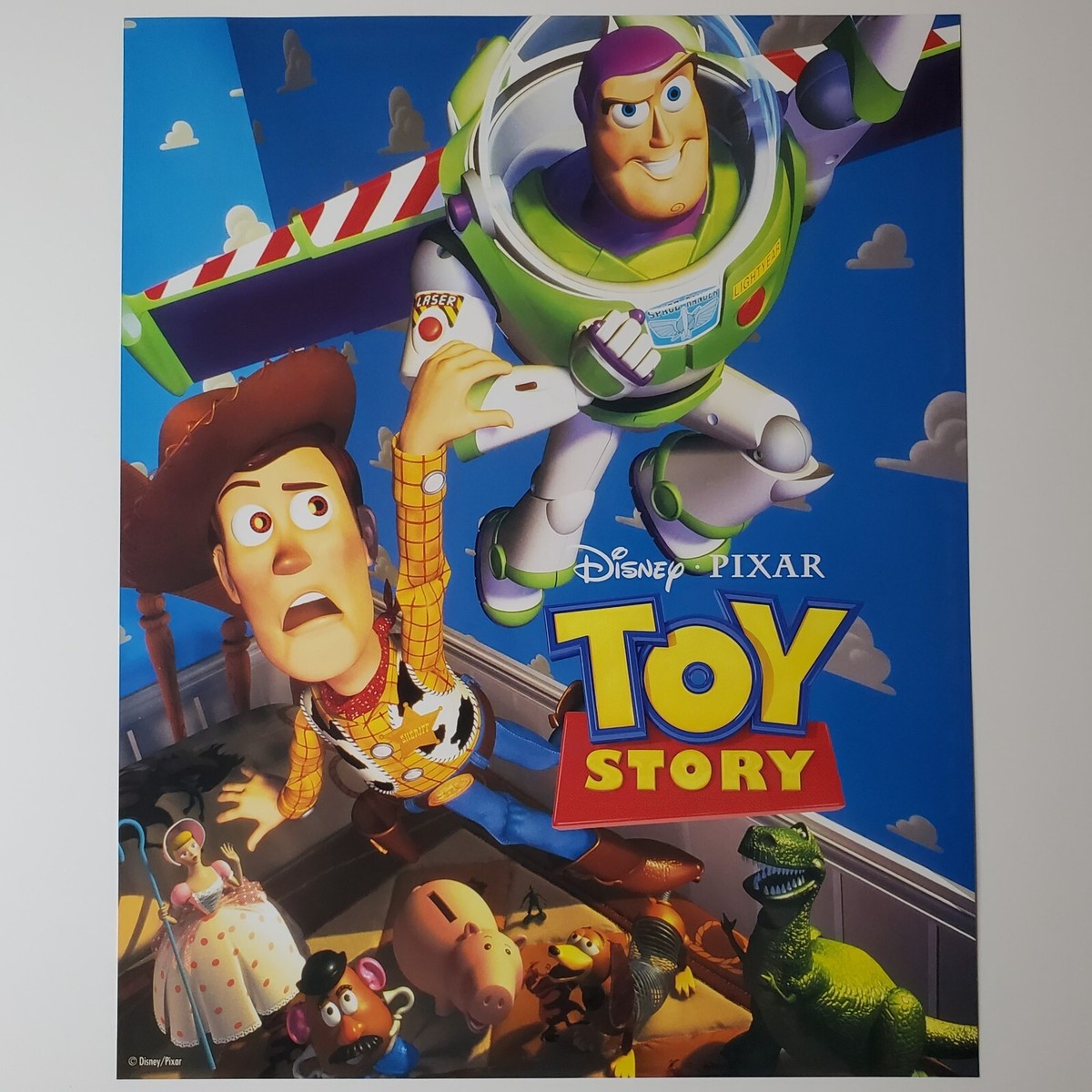 特撮 PIXAR TOY STORY POSTER FIGURE Toy Story Mini Poster Pixar Disney Lithograph Woody Buzz