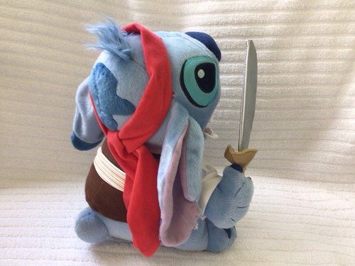 Peluche Ultra Raro Disney Stitch Pirate Peluche Marca Sega Promoción 12 Pulgadas - Imagen 4 de 11