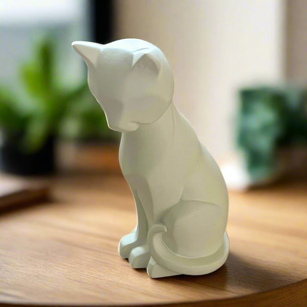 NADAL Valencia Spain Ceramic Cat Figurine - Elegant Collectible Statue Ornament