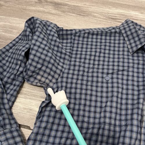Patagonia Herren Flanell Hemd Bio Baumwolle blau kariert Knopfleiste Gr. XL - Bild 9 von 11