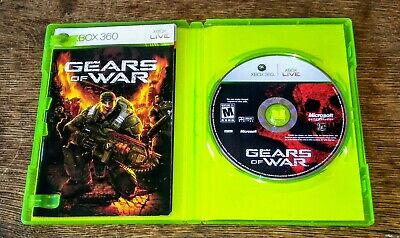 2 XBOX 360 GAMES GEARS OF WAR 1 COMPLETE & GEARS OF WAR 3 W/ STICKERS NO  MANUAL