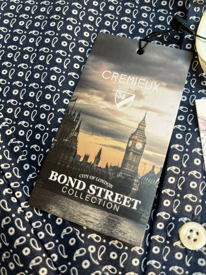 Camisa Daniel Cremieux XXL Para Hombre Azul Marino Grande Alta Bond Street Nueva con Etiquetas $89.50 Foto 4 de 4