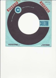 Carlton Records- Original 1950's Stereo 45 Record Company Sleeve