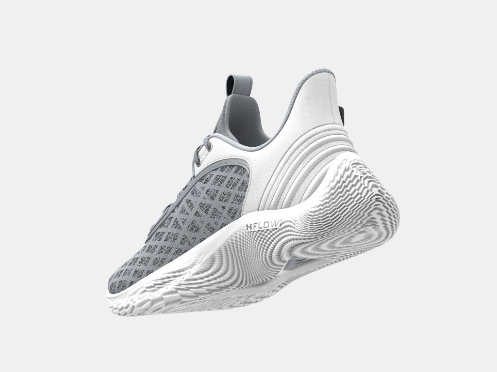 Under Armour Curry Flow 9 Team Basketball Shoes Grey/White