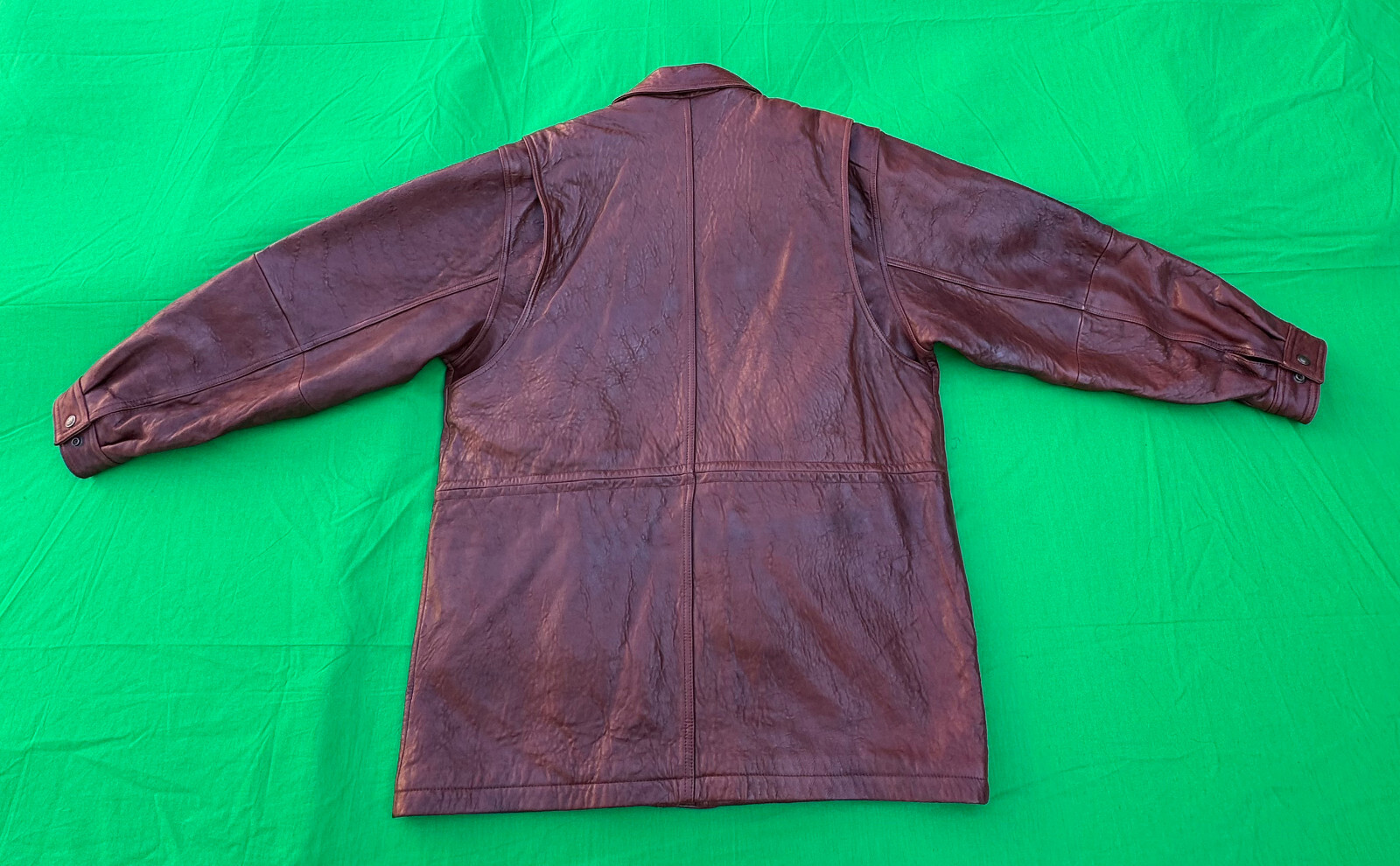 Vintage Wilsons Pelle Studio Men's Brown Leather Jacket Size L. image 2