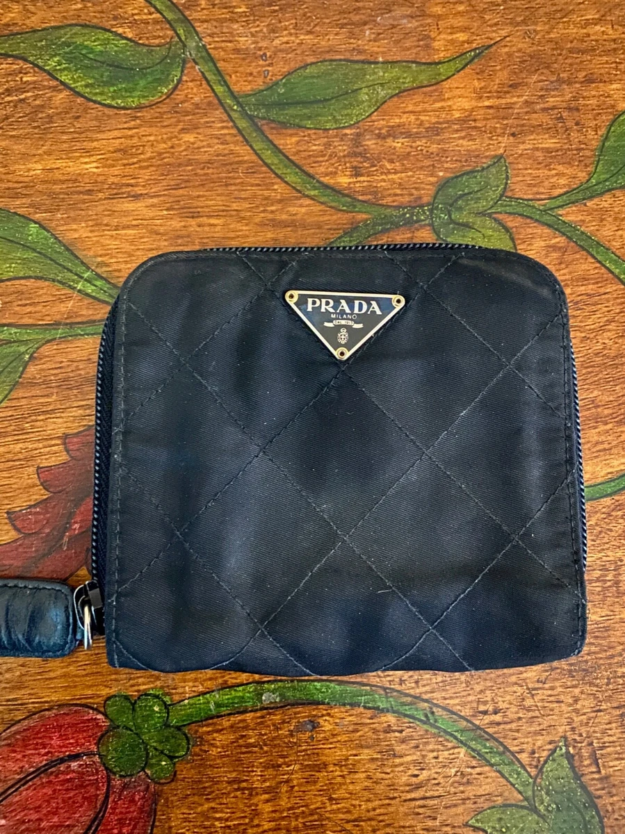 Prada tessuto cheap wallet