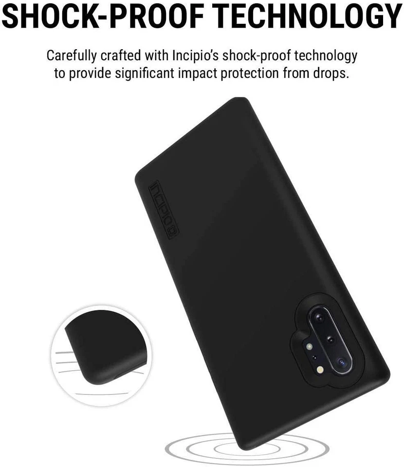 Incipio DualPro Galaxy Note 10 Case Black Slim Soft Touch Finish - Dual Layer - Изображение 2 из 4