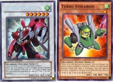 Yugioh Turbo Warrior (Secret Rare) + Turbo Synchron Synchro Set