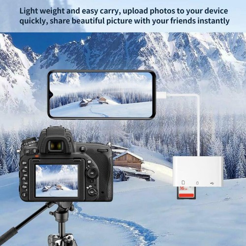 3-Port USB Type C to Card Reader Adapter SD Card Reader For MacBook Pro Laptop g - Picture 7 of 9