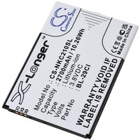 Akku Kompatibel Mit Nokia Typ BL-29CI 3,8V 2700Mah/10Wh Li-Ion Schwarz